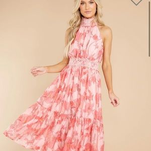 Dance with me pink floral dress - tag on